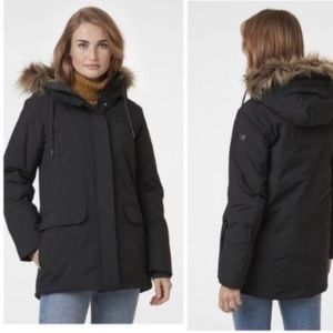NWT Helly Hansen Classic W Parka Faux Fur Hooded Coat